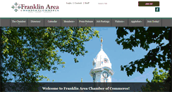 Desktop Screenshot of franklinareachamber.org