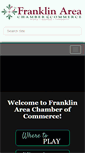 Mobile Screenshot of franklinareachamber.org